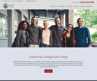CC-SD.edu(California College San Diego) Screenshot