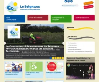 CC-Seignanx.fr(Communauté de Communes) Screenshot