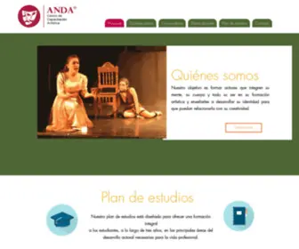 CCA-Anda.com(Escuelas de actuación) Screenshot