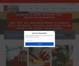 CCacademy.edu(CLASSIC COOKING ACADEMY) Screenshot