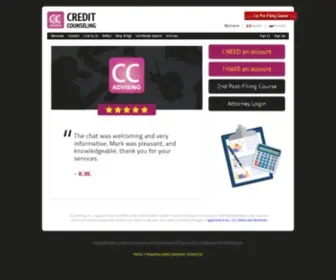 CCadvising.com(Welcome Pages) Screenshot