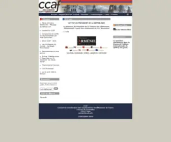 CCaf.info(Conseil de coordination des organisations Armeniennes de France) Screenshot