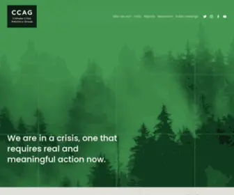 CCag.earth(Climate Crisis Advisory Group) Screenshot