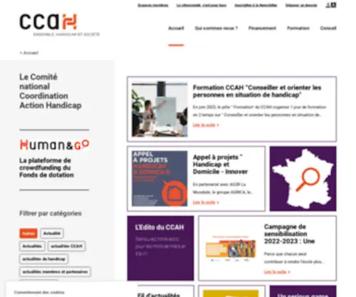 CCah.fr(Le fil d'actualités du CCAH) Screenshot
