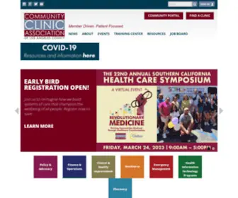 CCalac.org(Home page for Community Clinic Association of Los Angeles County (CCALAC)) Screenshot