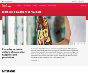 CCamatil.co.nz(Coca-Cola Amatil New Zealand) Screenshot