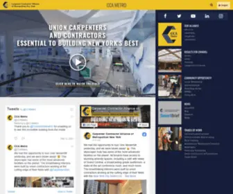 CCametro.com(Carpenter Contractor Alliance of Metropolitan New York) Screenshot