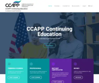 CCappce.com(For Addiction Focused Professiionals) Screenshot