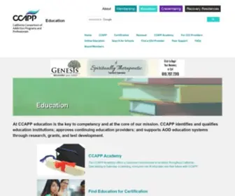 CCappeducation.org(CCAPP Education) Screenshot