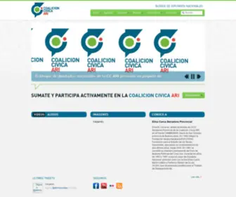 CCaridiputados.com.ar(Coalición Cívica ARI) Screenshot