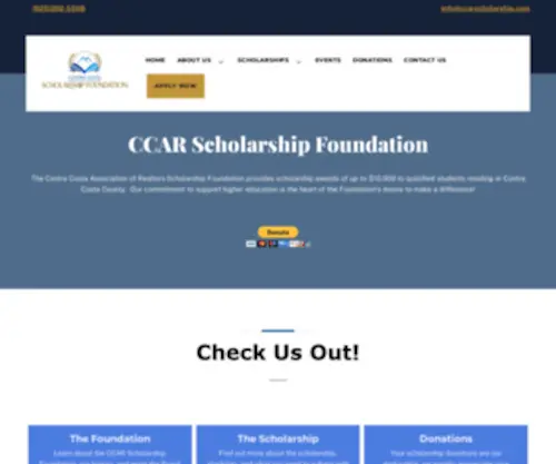 CCarscholarship.com(CCAR Scholarship) Screenshot