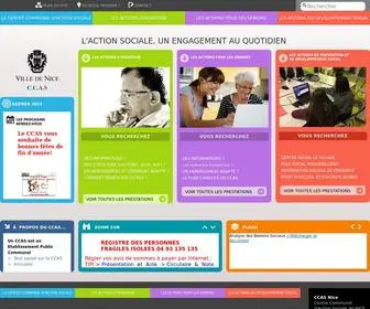 CCas-Nice.fr(CCAS Nice) Screenshot