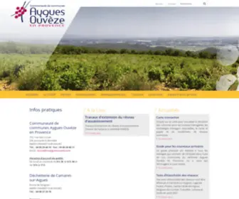 CCayguesouveze.com(Communauté de communes Aygues Ouvèze en Provence) Screenshot