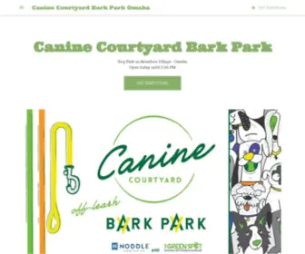 CCbarkparkomaha.com(Canine Courtyard Bark Park Omaha) Screenshot