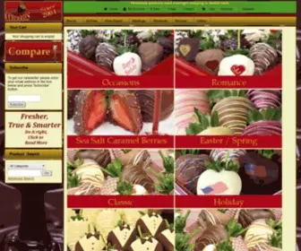 CCberries.com(CCBerries True Gourmet Chocolate Covered Strawberries) Screenshot