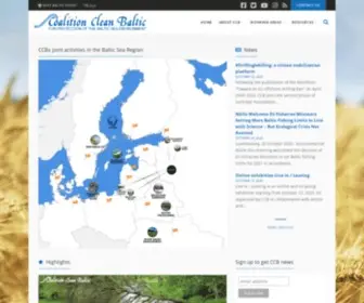 CCB.se(Coalition Clean Baltic Coalition Clean Baltic) Screenshot