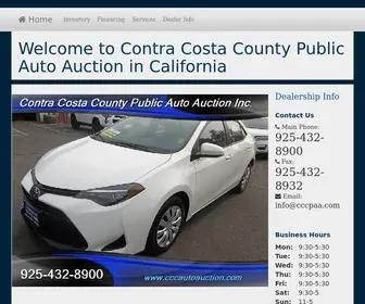 CCCautoauction.com(Public Auto Auction Pittsburg California) Screenshot