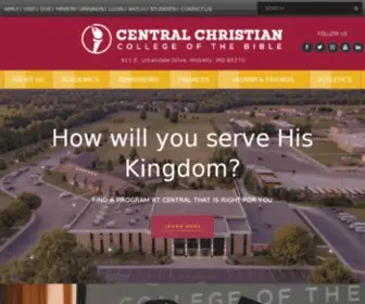 CCCB.edu(Central Christian College of the Bible) Screenshot