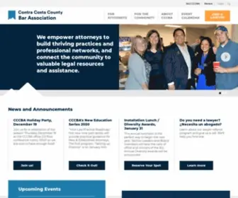 CCCba.org(CCCBA serves legal professionals and the community. CCCBA’s Lawyer Referral Service) Screenshot