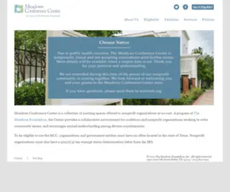 CCCDFW.org(Meadows Conference Center) Screenshot