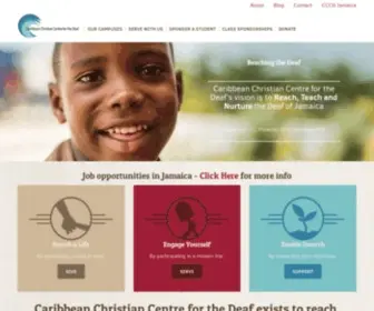 CCCDjamaica.org(Caribbean Christian Center for the Deaf) Screenshot