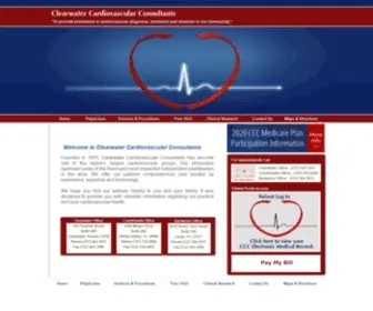 CCCheart.com(Clearwater Cardiovascular Consultants) Screenshot