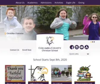 CCChristianschool.net(Columbia County Christian Schools) Screenshot