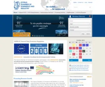 CCCI.org.cy(Cyprus Chamber of Commerce and Industry) Screenshot