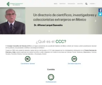 CCCiencias.mx(Consejo Consultivo de Ciencias (CCC)) Screenshot