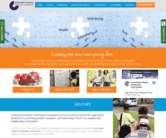 CCCinvolve.org(Concerned Citizens Community Involvement) Screenshot