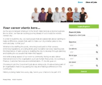 CCCjobs.co.nz(Jobs at Christchurch City Council) Screenshot
