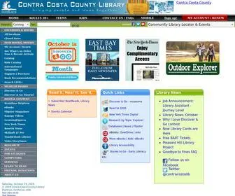 CCClib.org(Contra Costa County Library) Screenshot