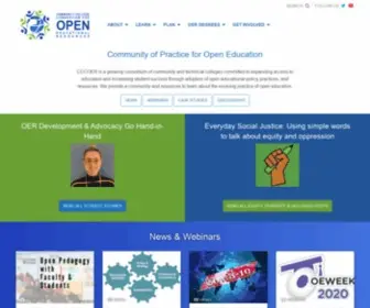 CCCoer.org(Community College Consortium for Open Educational Resources) Screenshot
