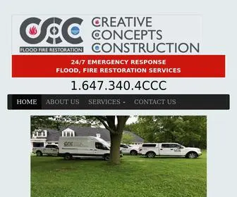 CCCrestoration.ca(24/7 emergency response) Screenshot