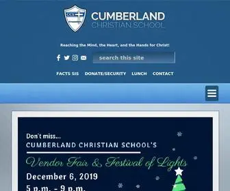 CCCrusader.org(Cumberland Christian School) Screenshot