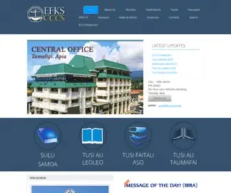 CCCS.org.ws(Congregational Christian Church in Samoa) Screenshot