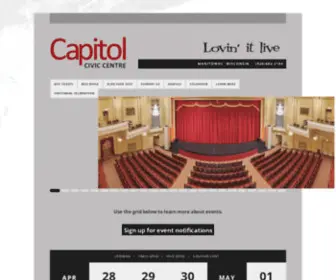 CCCshows.org(Capitol Civic Centre) Screenshot