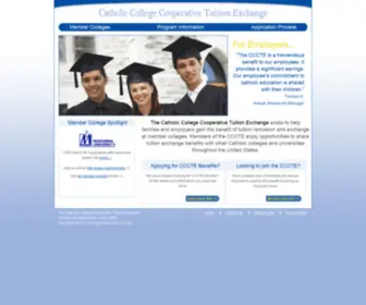 CCCte.org(Catholic College Cooperative Tuition Exchange) Screenshot