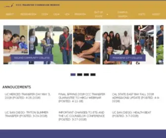 CCCtransfer.org(CCC Transfer Counselor Website) Screenshot