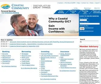 CCCU.ca(Coastal Community Credit Union) Screenshot