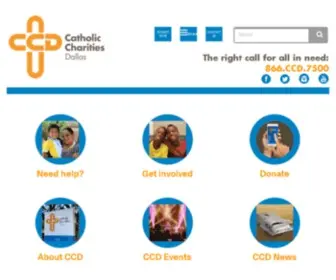 CCDallas.org(Catholic Charities) Screenshot