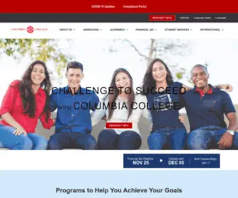 CCDC.edu(Columbia College) Screenshot
