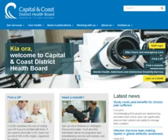 CCDHB.org.nz(Capital & Coast District Health Board) Screenshot