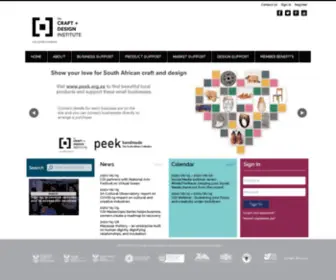 CCDi.org.za(Cape Craft and Design Institute) Screenshot