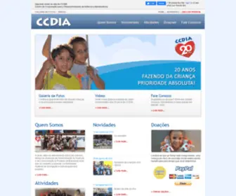 CCDia.org(Centro de Cooperação para o Desenvolvimento da Infância e Adolescência) Screenshot