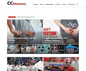CCDiscovery.com(Entertainment, Celebrity, Health, Tech, Sports, News) Screenshot