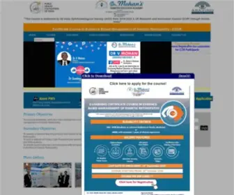 CCDR.org.in(Certificate Course in Evidence Based Management of Diabetic Retinopathy) Screenshot