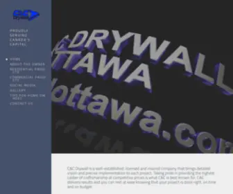 CCDRywallottawa.com(C&C Drywall) Screenshot