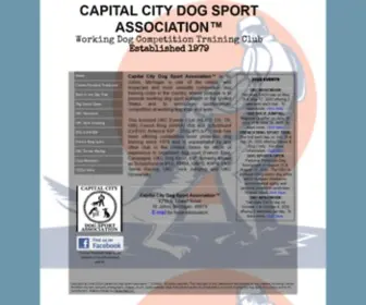 CCDsa.org(Capital City Dog Sport Association) Screenshot