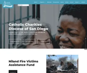 CCDSD.org(Catholic Charities Diocese of San Diego) Screenshot